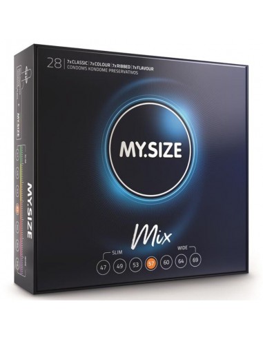 My Size Mix Condoms 57 Mm 28 Units - MySexyShop