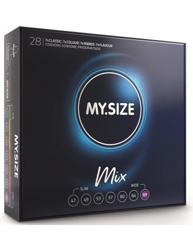 My Size Mix Condoms 69 Mm 28 Units - MySexyShop.eu