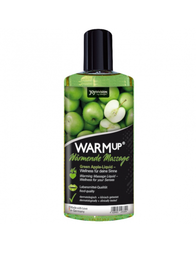 Aquaglid warmup green apple massage oil 150 ml - MySexyShop.eu