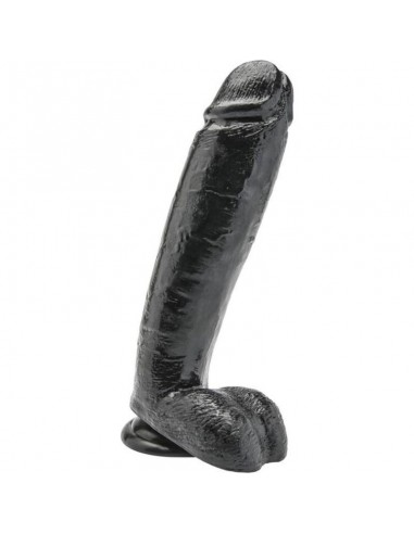 Get Real Dildo 25,5 Cm With Balls Black - MySexyShop