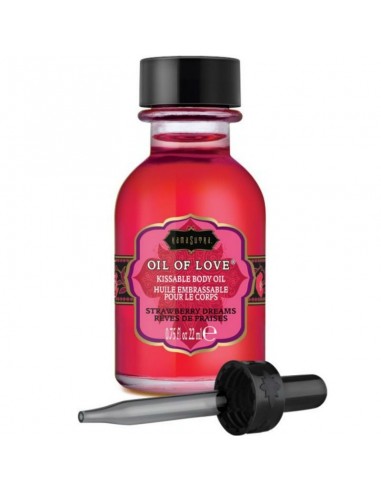 Kamasutra kissable oil of love foreplays strawberry dreams 22 ml | MySexyShop (PT)
