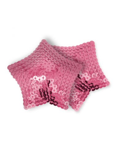 Ohmama Fetish Pink Sequined Star Nipples Covers - MySexyShop.eu