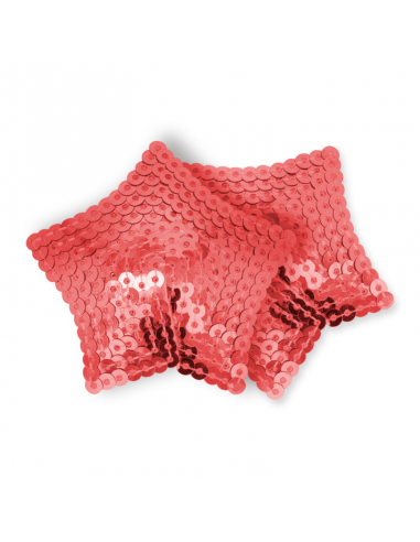 Ohmama Fetish Red Sequined Star Nipples Covers - MySexyShop.eu