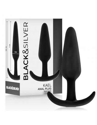 Black&Silver Kael Silicone Loop Anal Plug Size M | MySexyShop