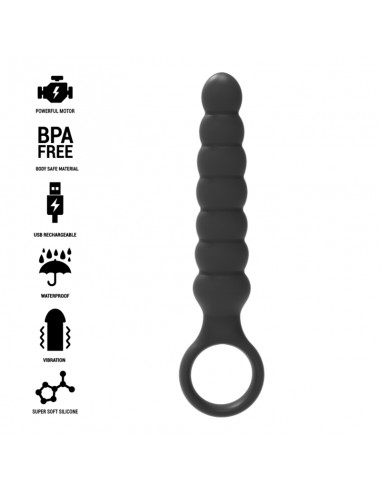 Black&Silver Bob Powerful Anal Beads Silicone | MySexyShop