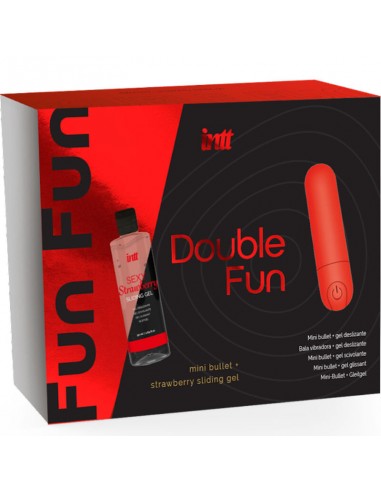 Intt Double Fun Kit With Vibrating Bullet And Strawberry Massage Gel - MySexyShop.eu