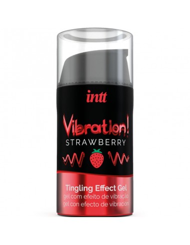 Intt Powerful Intimate Stimulant Liquid Vibrating Gel Strawberry 15ml - MySexyShop.eu