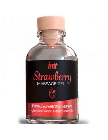 Intt Hot Effect Strawberry Flavor Massage Gel - MySexyShop.eu