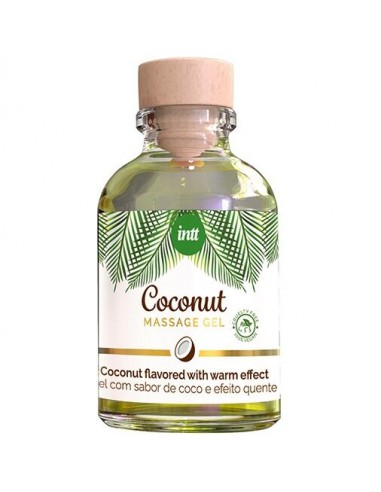 Intt Vegan Massage Gel With Coconut Flavor And Heating Effect | MySexyShop (PT)