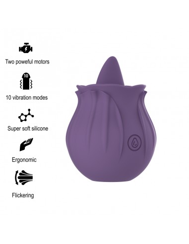 Intense Violet Cl Toris Stimulator 10 Vibrations Lilac - MySexyShop.eu