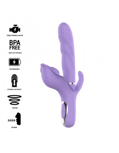 Intense Billie Multifunction Rechargeable Vibrator Suction & Pulsing Purple - MySexyShop.eu