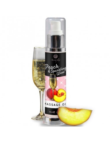 Secretplay Peach & Sparkling Wine Massage Oil - MySexyShop.eu