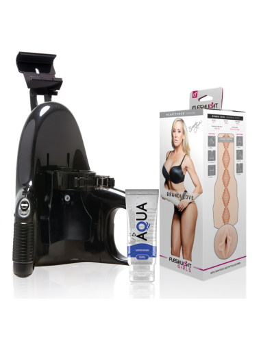 Fleshlight Brandi Love Vagina + Universal Launch + Aqua Quality Lubricant 50 Ml