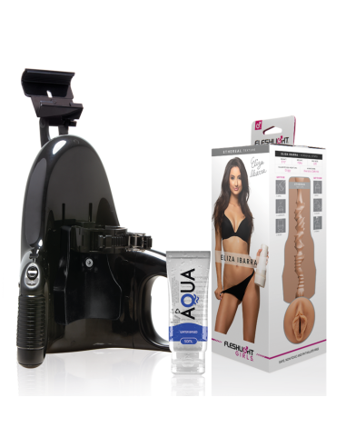 Fleshlight Eliza Ibarra Vagina + Universal Launch + Aqua Quality Lubricant 50 Ml