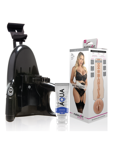 Fleshlight Mia Malkova Vagina Lvl Up + Universal Launch + Aqua Quality Lubricant 50 Ml