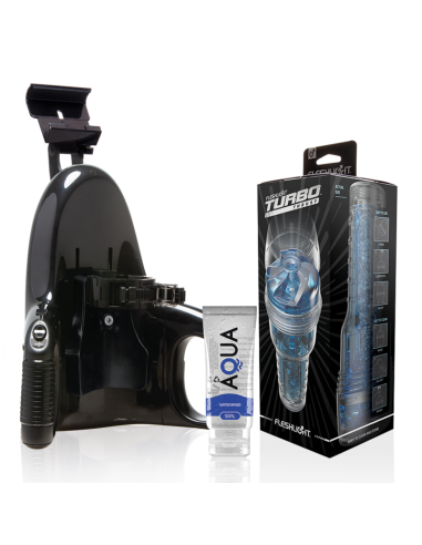 Fleshlight Turbo Thrust Blue Ice + Universal Launch + Aqua Quality Lubricant 50 Ml