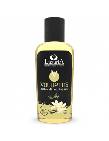 Luxuria voluptas edible stimulating gel warming effect vanilla 100 ml | MySexyShop (PT)