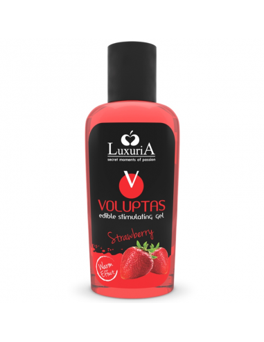 Luxuria voluptas edible stimulating gel warming effect strawberry 100 ml - MySexyShop (ES)