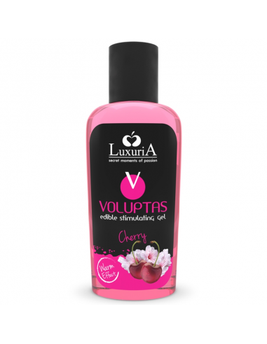 Luxuria voluptas edible stimulating gel warming effect cherry