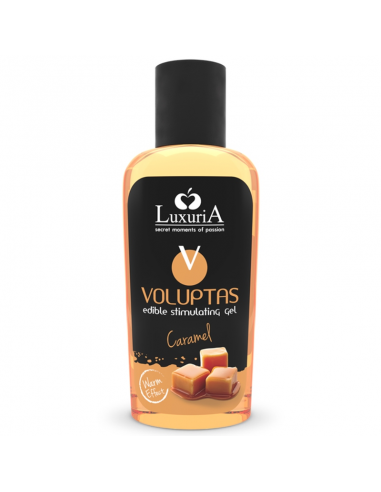 Luxuria voluptas edible stimulating gel warming effect caramel