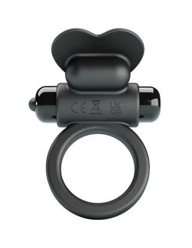 Pretty Love Debonaire Vibrating Ring Rabbit 10 Vibrations Black