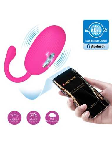 Pretty Love Doreen Rechargeable Vibrating Egg Magenta Remote Control