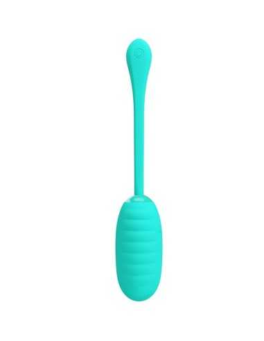 Pretty Love Kirk Rechargeable Vibrating Egg Aqua Green