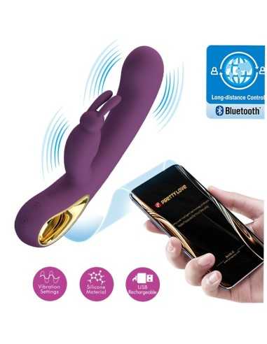 Pretty Love Liam Rabbit Vibrator & G Spot Stimulator Purple