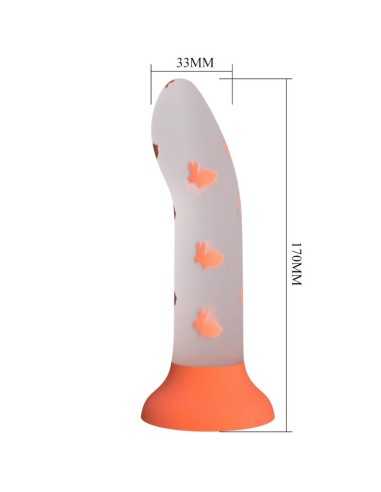 Pretty Love Magical Nightfall Dildo Without Vibration Luminous Orange