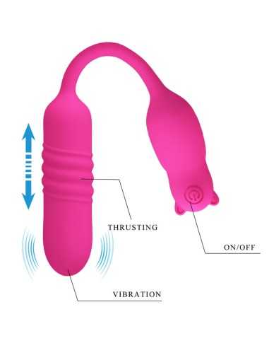 Pretty Love Nobikuma Pink Silicone Vibrating Bullet