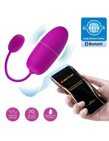 Pretty Love Nymph Vibrating Egg App Controlled Purple