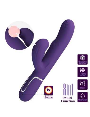 Pretty Love Perlita G-Spot Vibrator 3 In 1 Multifunction Purple