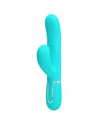 Pretty Love Perlita Multifunction 3 In 1 G-Spot Vibrator Aqua Green