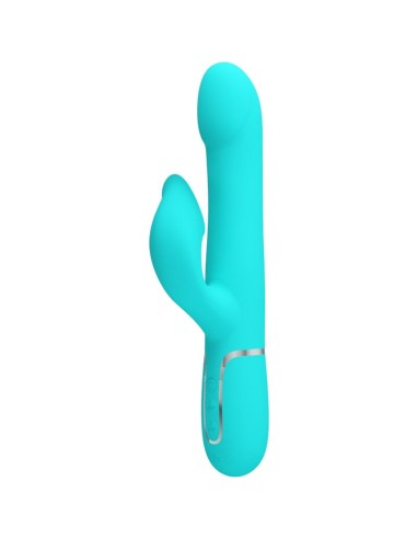 Pretty Love Rabbit Vibrator Pearls Aqua Green