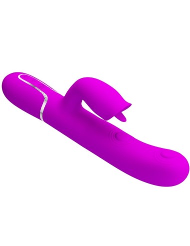 Pretty Love Rabbit Vibrator With Licking Fuchsia