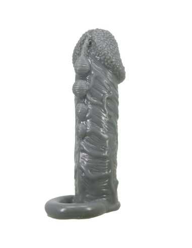 Pretty Love Realistic Penis Enlarger And Delay Sleeve Grey