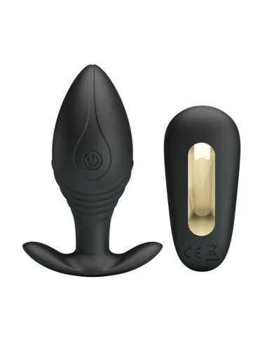 Pretty Love Regina Anal Plug Rechargeable Vibrator Black