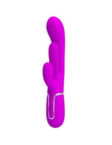 Pretty Love Shania Triple Rabbit Vibrator Multifunction Pink