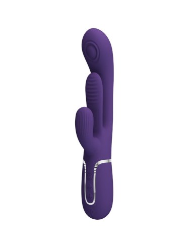 Pretty Love Shania Triple Rabbit Vibrator Multifunction Purple