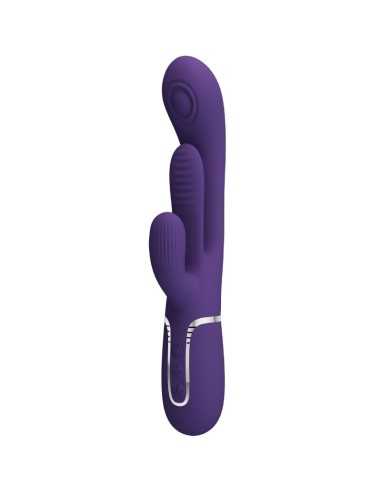 Pretty Love Shania Triple Rabbit Vibrator Multifunction Purple