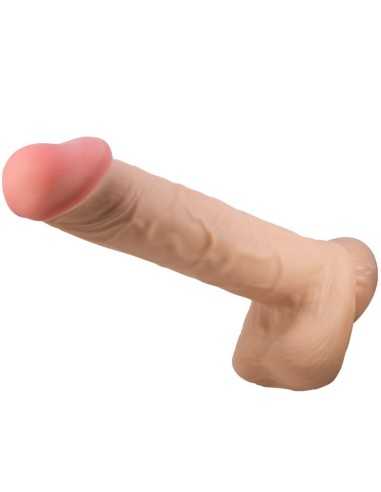 Pretty Love Sliding Skin Series Realistic Dildo With Sliding Skin Suction Cup Flesh 26 Cm