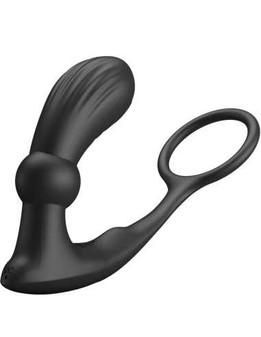 Pretty Love Warren Black Anal Ring & Vibrator