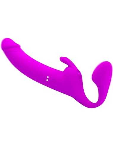 Pretty Love Zanini Strapless Strap-On 10 Vibrations Purple