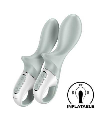 Satisfyer Air Pump Booty 3 Inflatable Anal Vibrator Greygreen