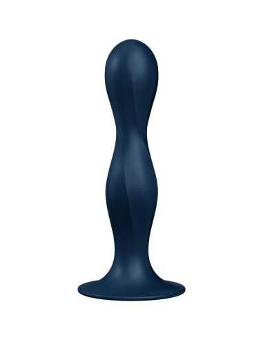 Satisfyer Double Ball-R Silicone Dildo Blue