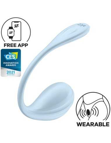 Satisfyer Stimolatore Punto G Petale Liscio Sky Blue App