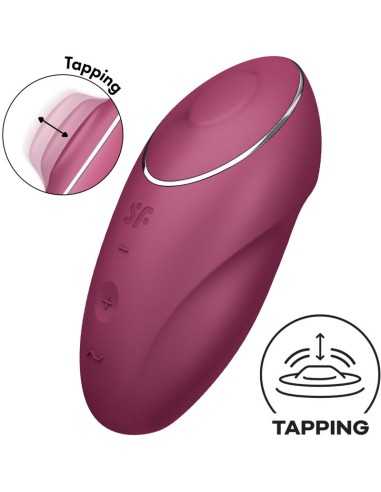 Satisfyer Tap & Climax 1 Lay-On Vibrator Red