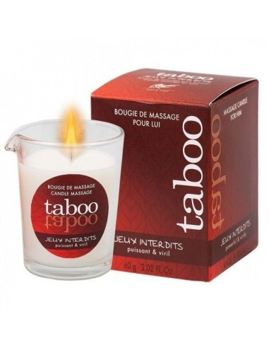 Taboo candle massage men jeux interdits smell lichen