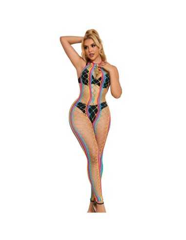 Subblime 952358 Rainbow Neckholder Netz Kleid Eine Grosse - MySexyShop.eu