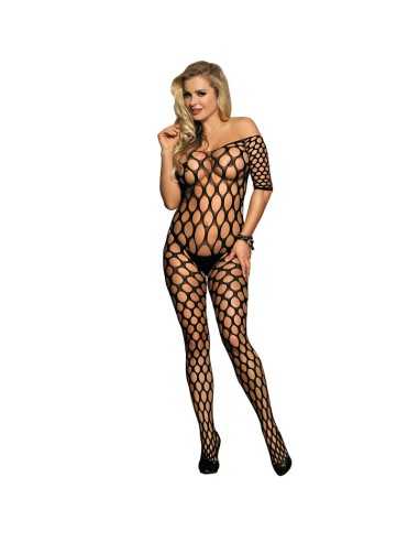 Subblime 951719 Bodystocking De Rejilla Hombros Descubiertos Negro Talla Única - MySexyShop (ES)